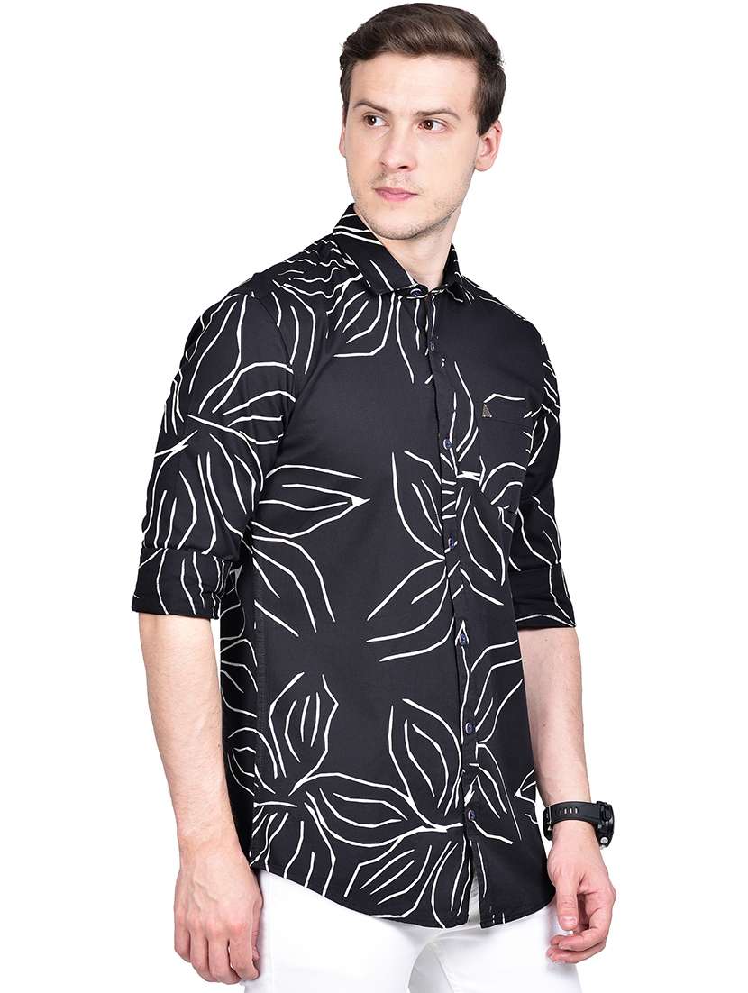 black printed casual shirt - 17744258 -  Standard Image - 1