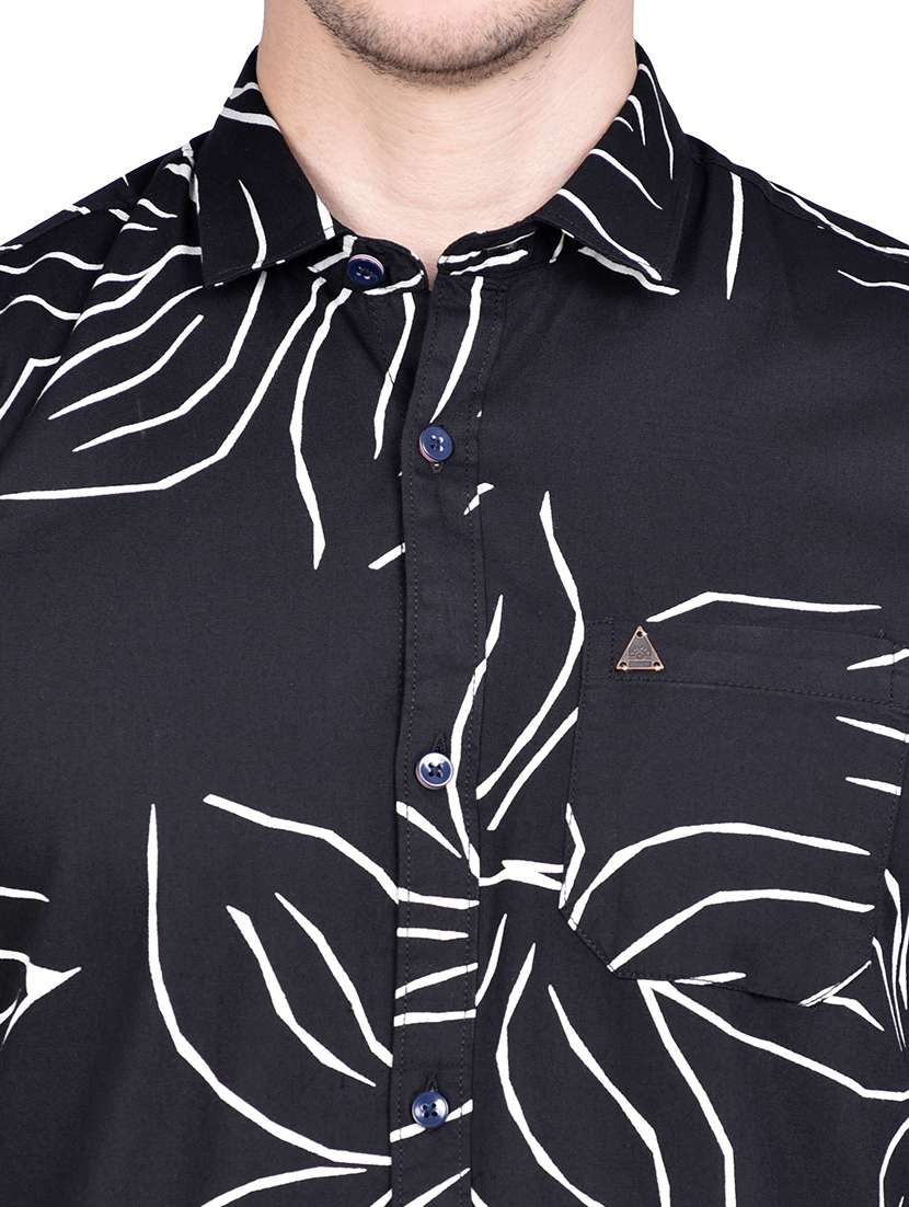 black printed casual shirt - 17744258 - Standard Image - 4