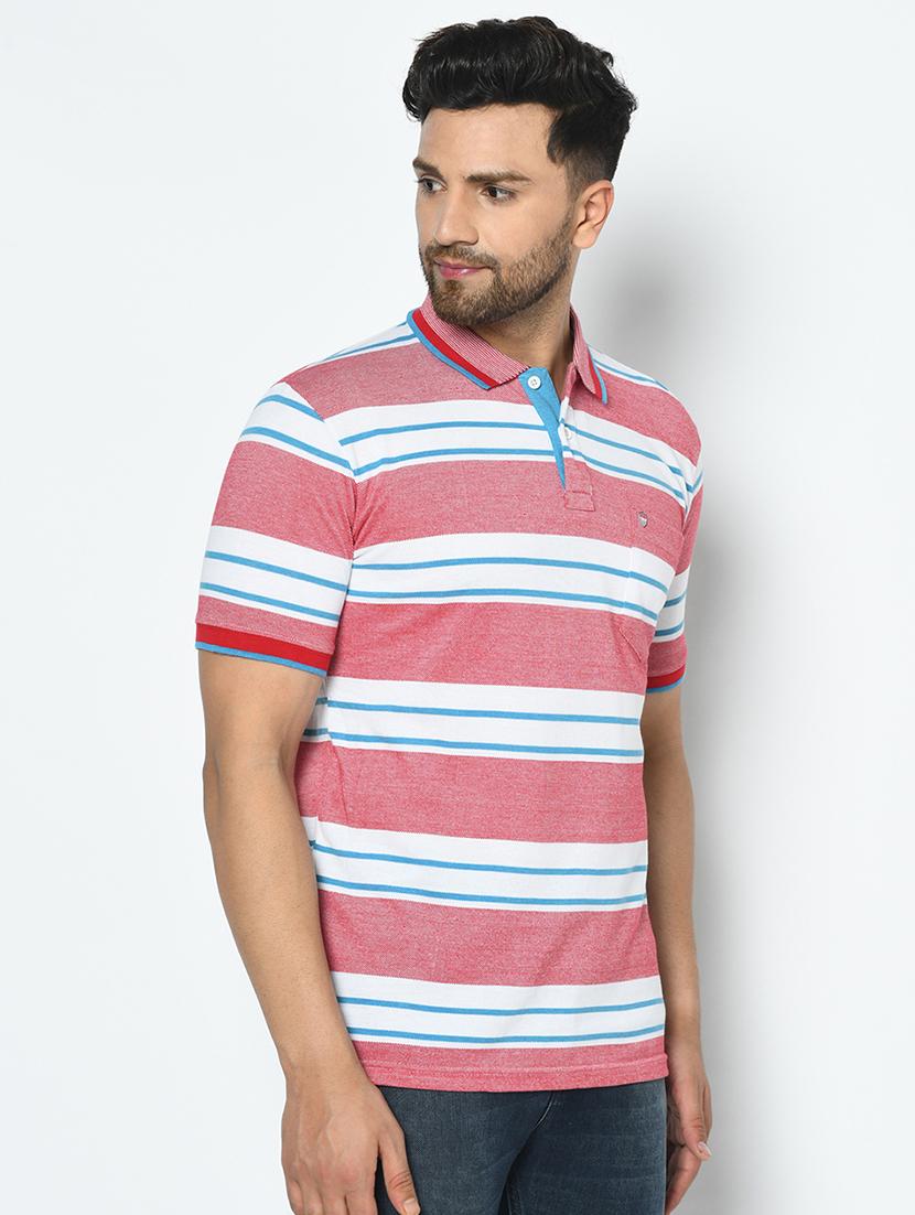 red striped polo t-shirt - 17745653 - Standard Image - 1