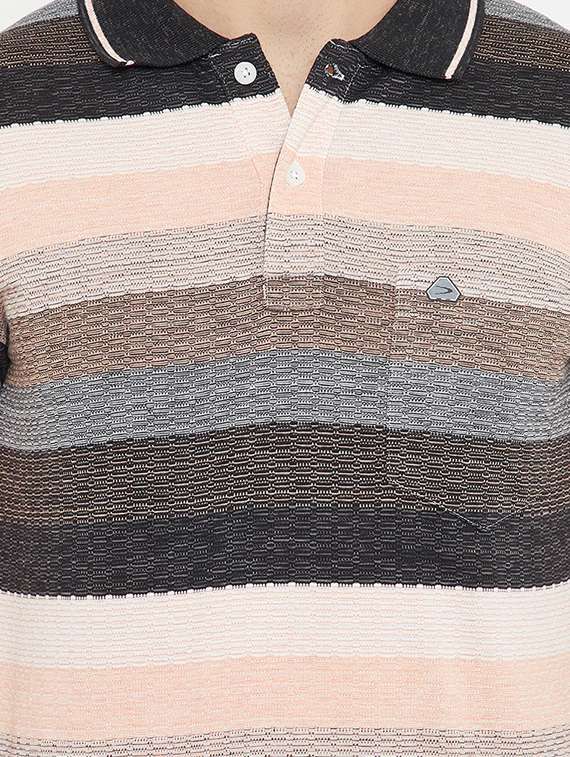 multi colored striped polo t-shirt - 17745693 - Standard Image - 4