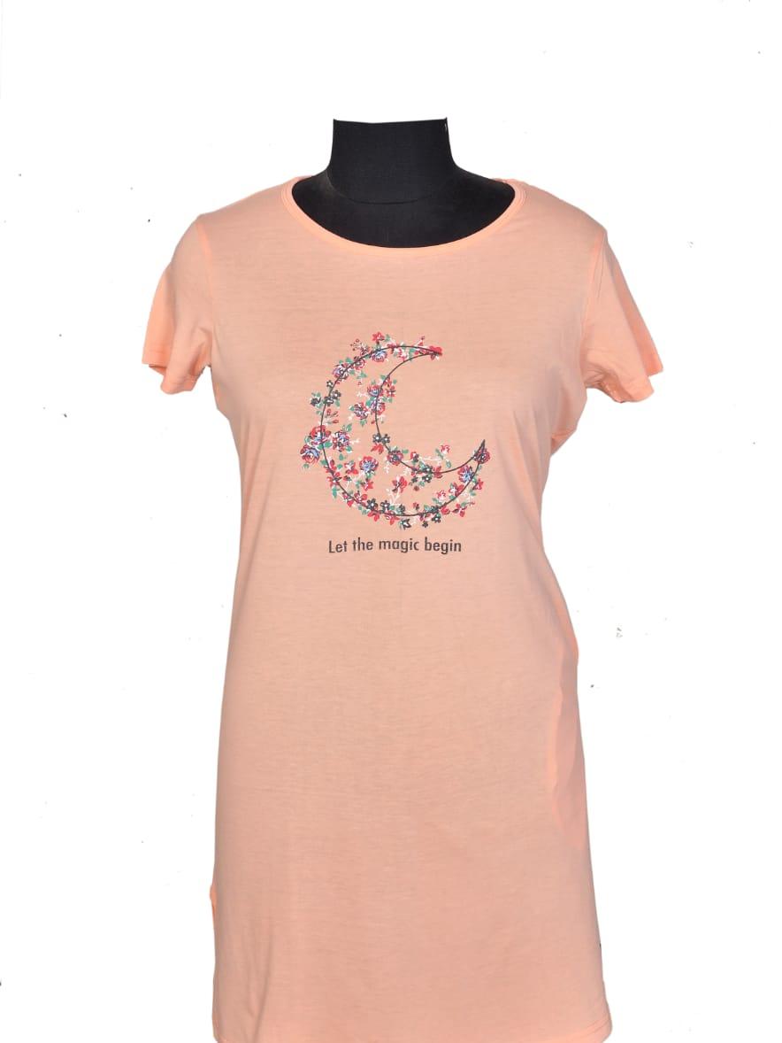 fancy stylish women cotton nightdress - 17748570 - Standard Image - 1