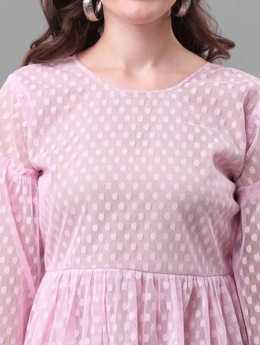 tie back dobby top  - 17748598 -  Standard Image - 4