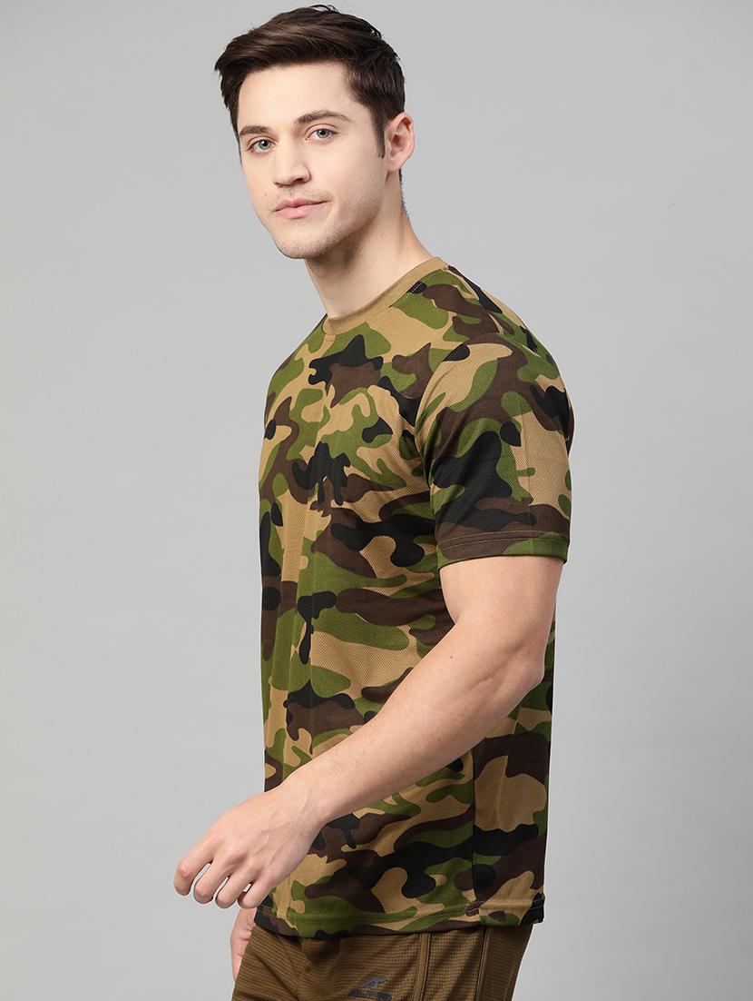 olive green camouflage t-shirt - 17749501 - Standard Image - 1