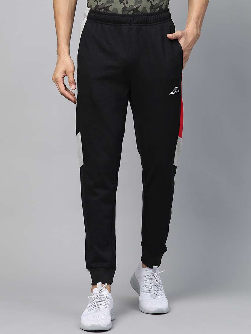 black side taped jogger