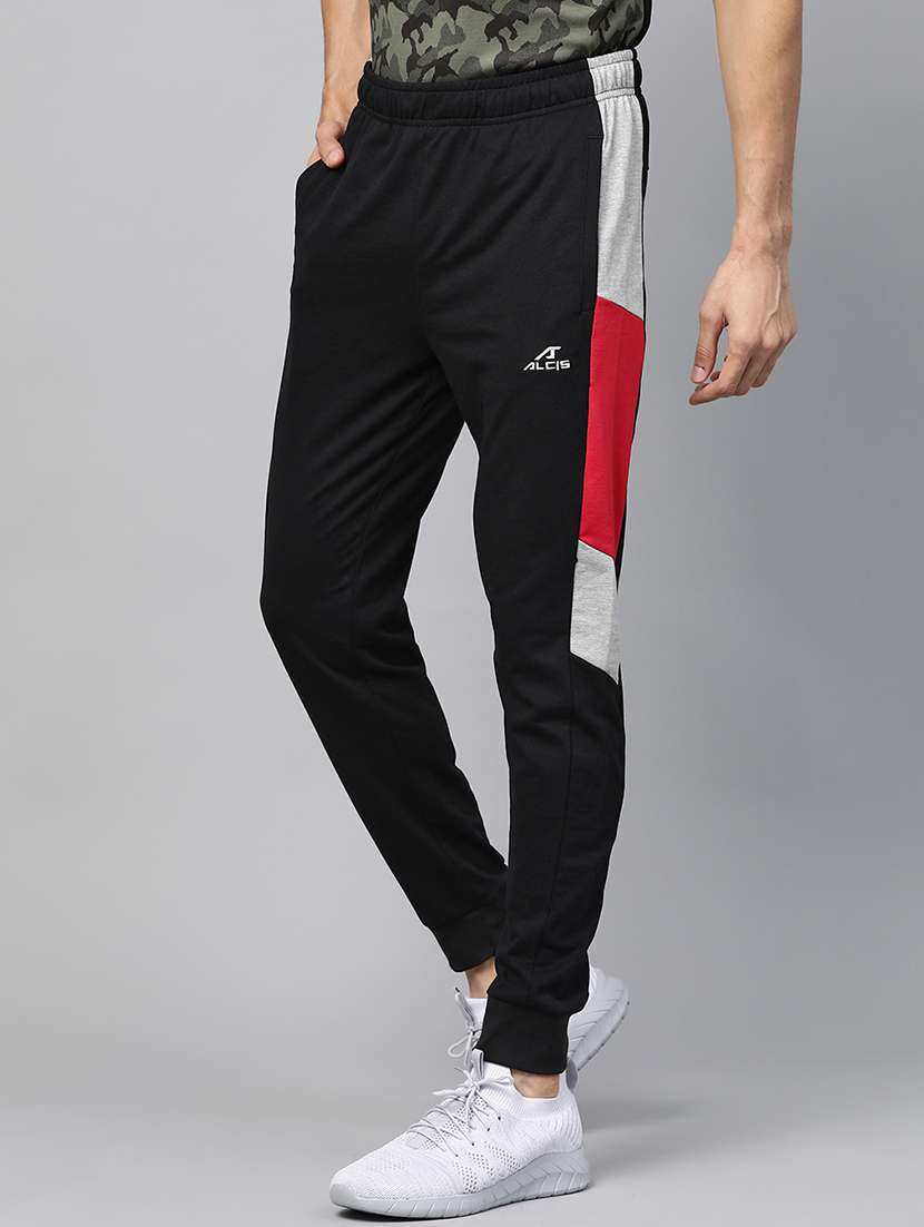 black side taped jogger - 17749659 - Standard Image - 1
