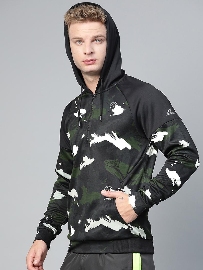 olive green camouflage raglan sweatshirt - 17749699 -  Standard Image - 1