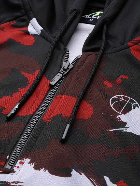 red camouflage raglan sweatshirt - 17749701 - Standard Image - 4