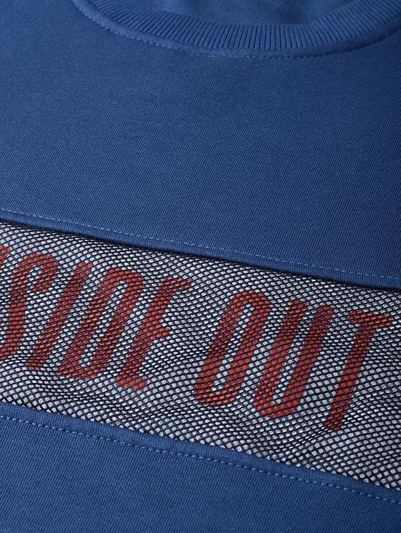 blue printed cut & sew sweatshirt - 17749711 - Standard Image - 4
