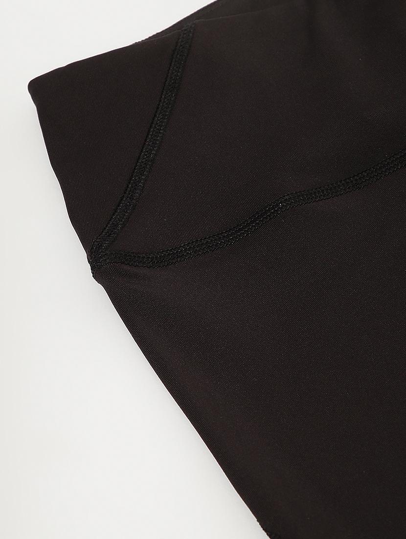 high rise solid track pant - 17749753 - Standard Image - 4