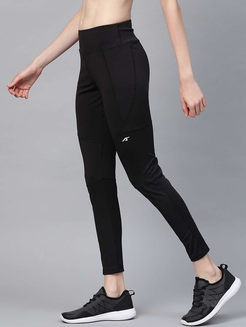 high rise solid track pant - 17749757 -  Standard Image - 1