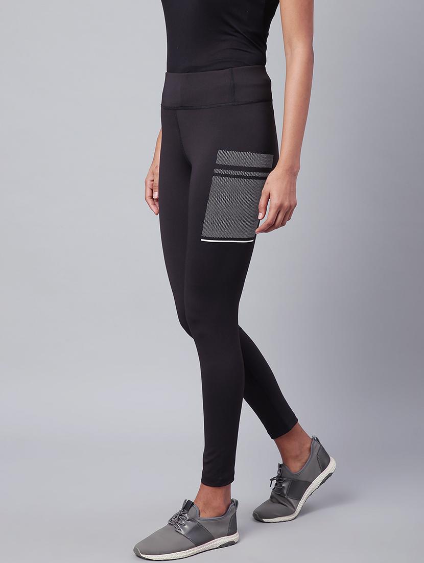 high rise contrast detail track pant - 17749766 - Standard Image - 1