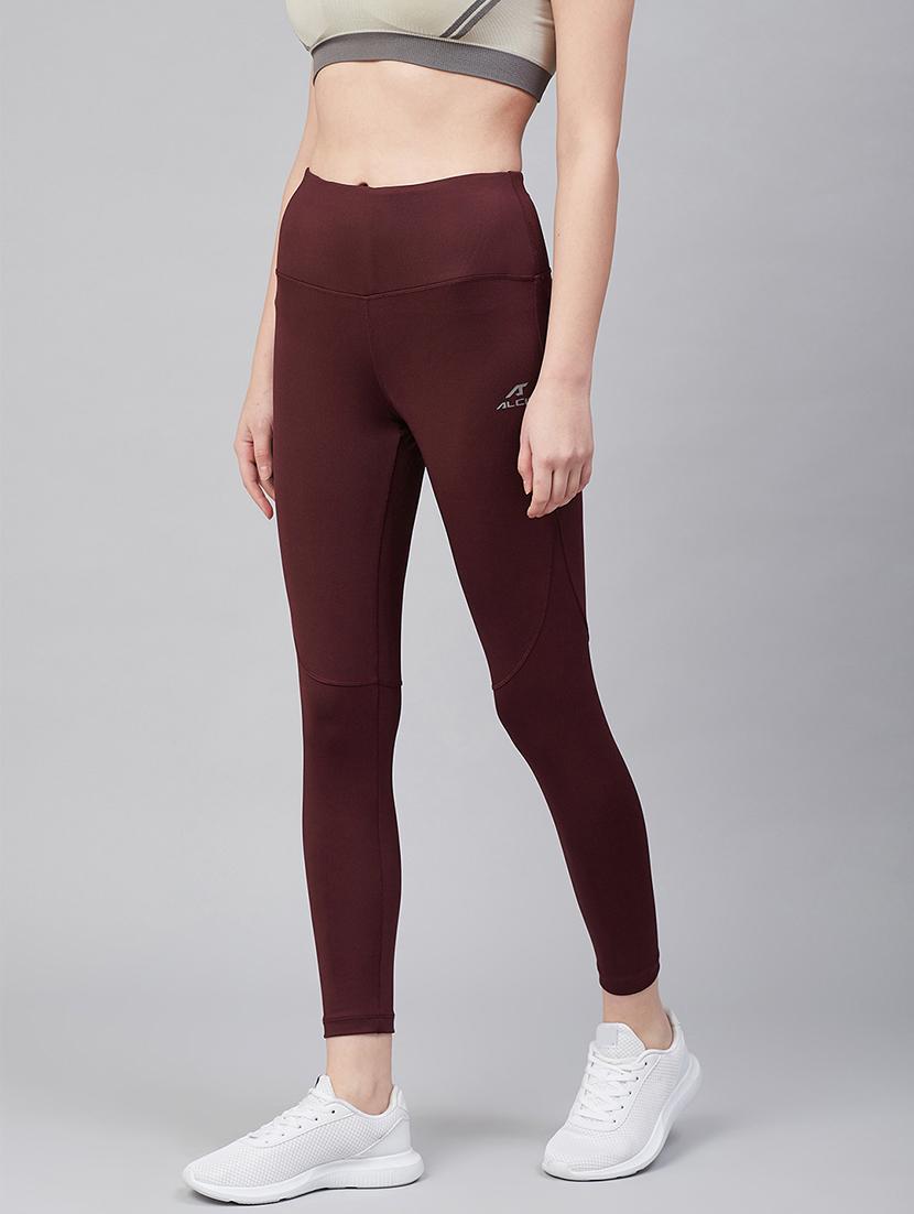 high rise solid track pant - 17749804 - Standard Image - 1