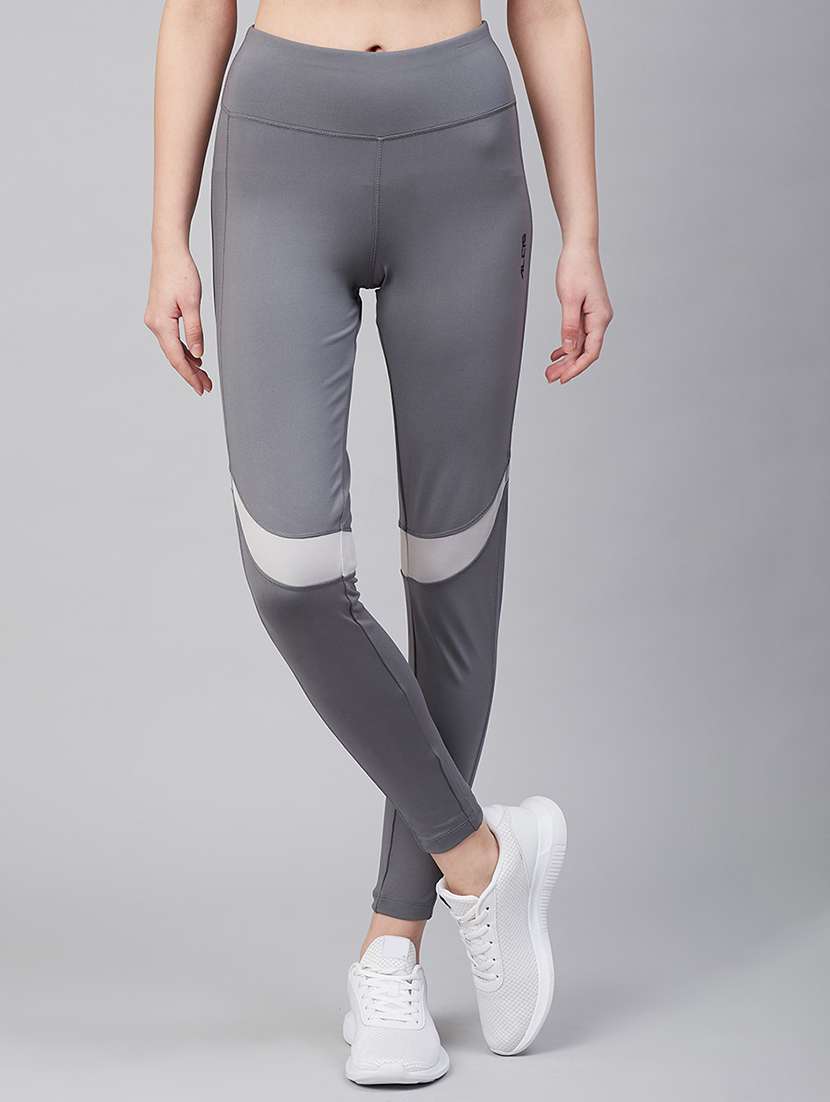 high rise contrast detail track pant