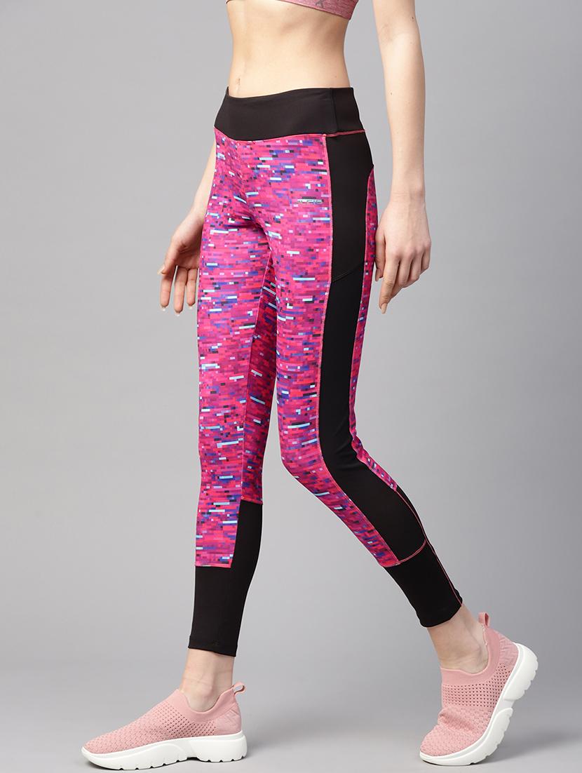 high rise printed track pant - 17749812 - Standard Image - 1