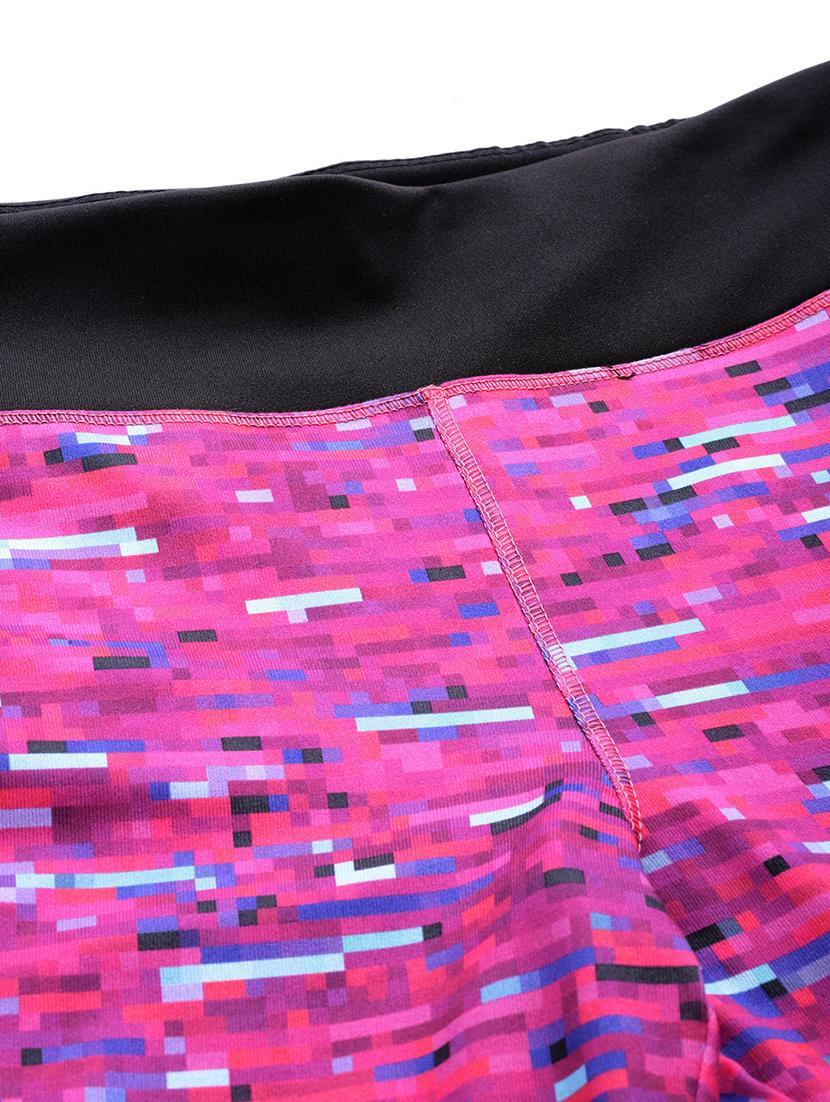 high rise printed track pant - 17749812 - Standard Image - 4