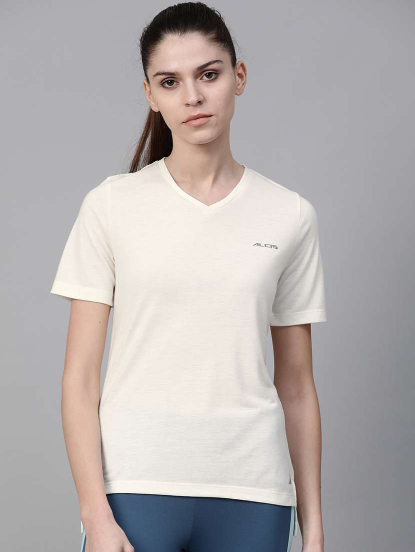 v neck straight tee 