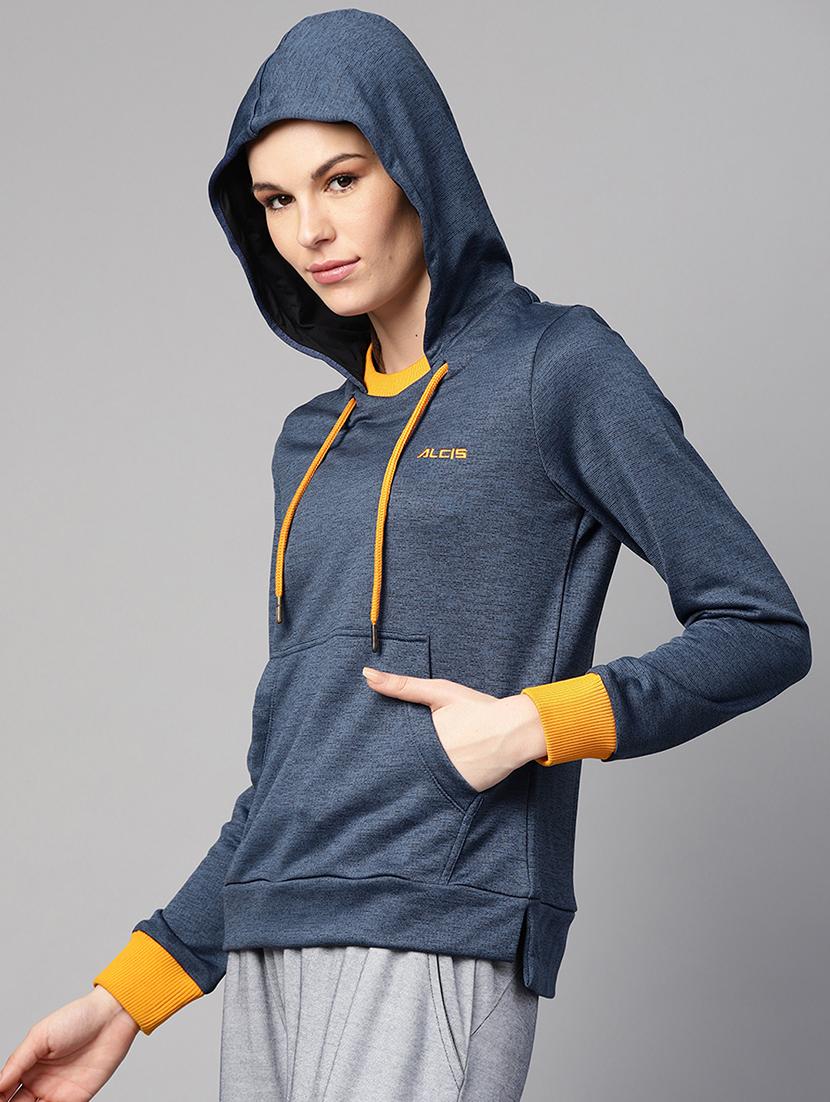 hooded neck solid sweatshirt  - 17749860 -  Standard Image - 1