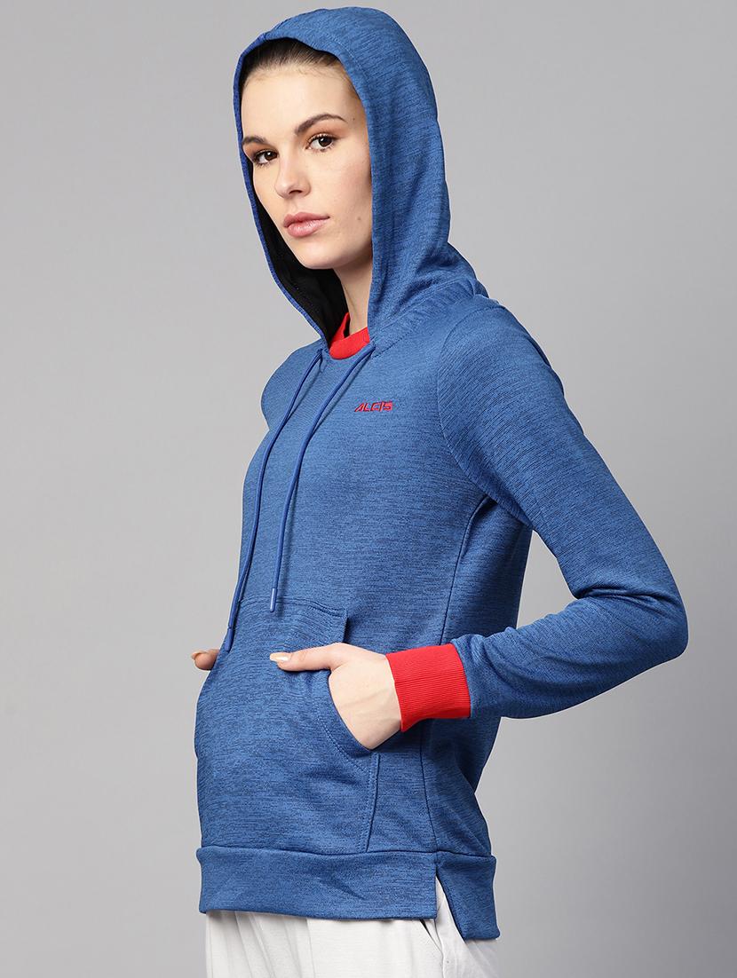 hooded neck solid sweatshirt - 17749861 - Standard Image - 1