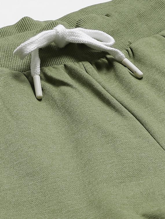 drawstring waist solid track pants - 17749871 - Standard Image - 4