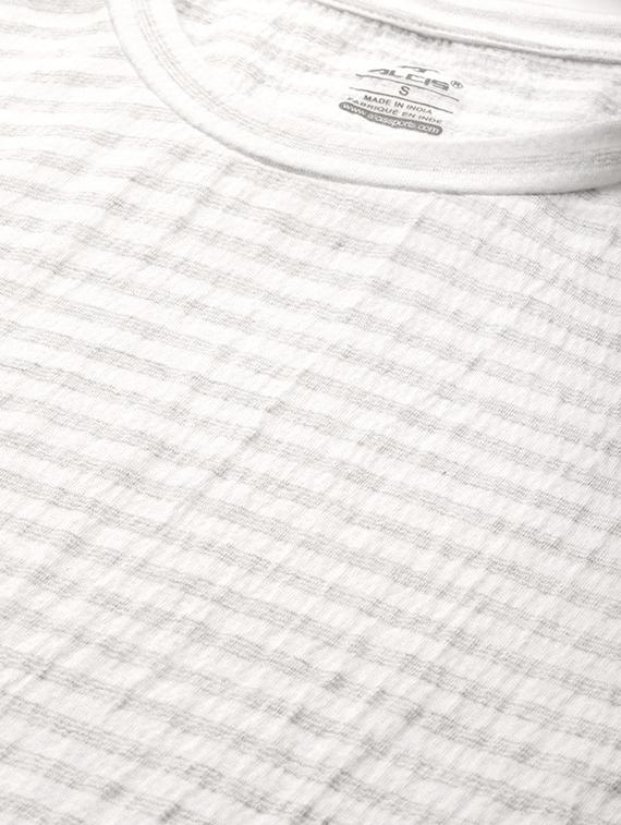 round neck striped tee - 17749897 - Standard Image - 4