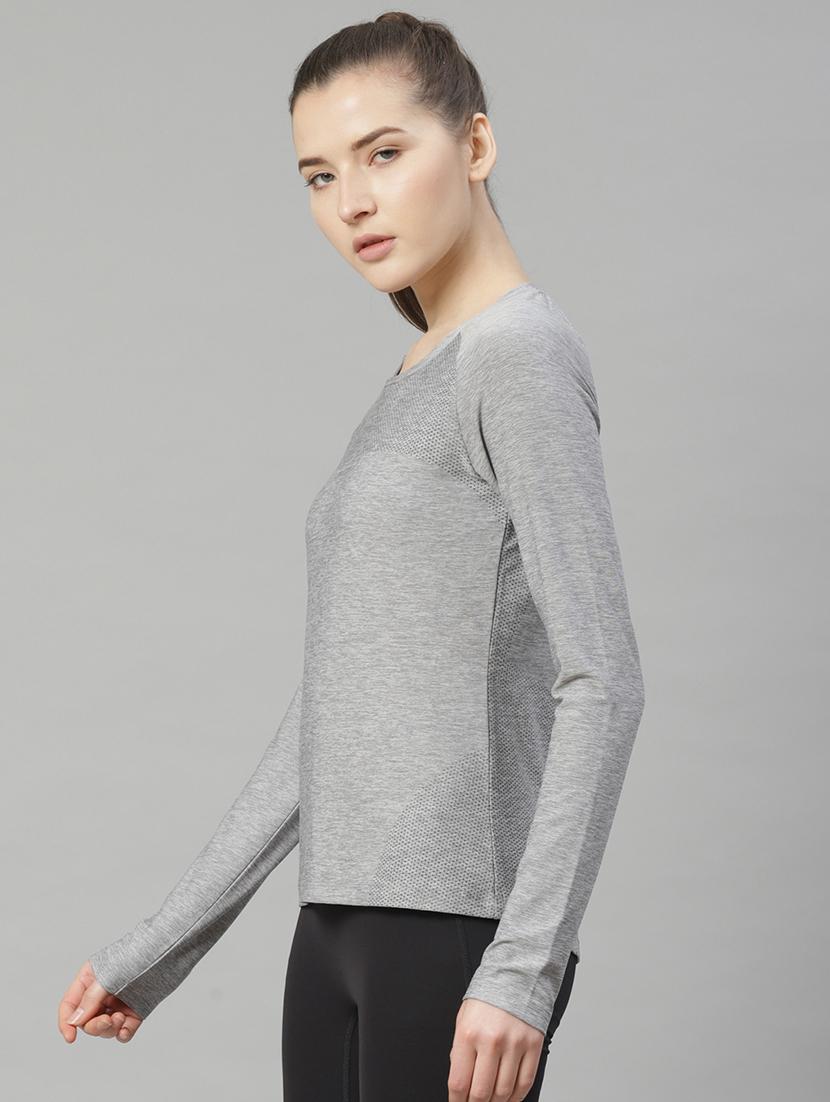 round neck melange tee - 17749908 - Standard Image - 1