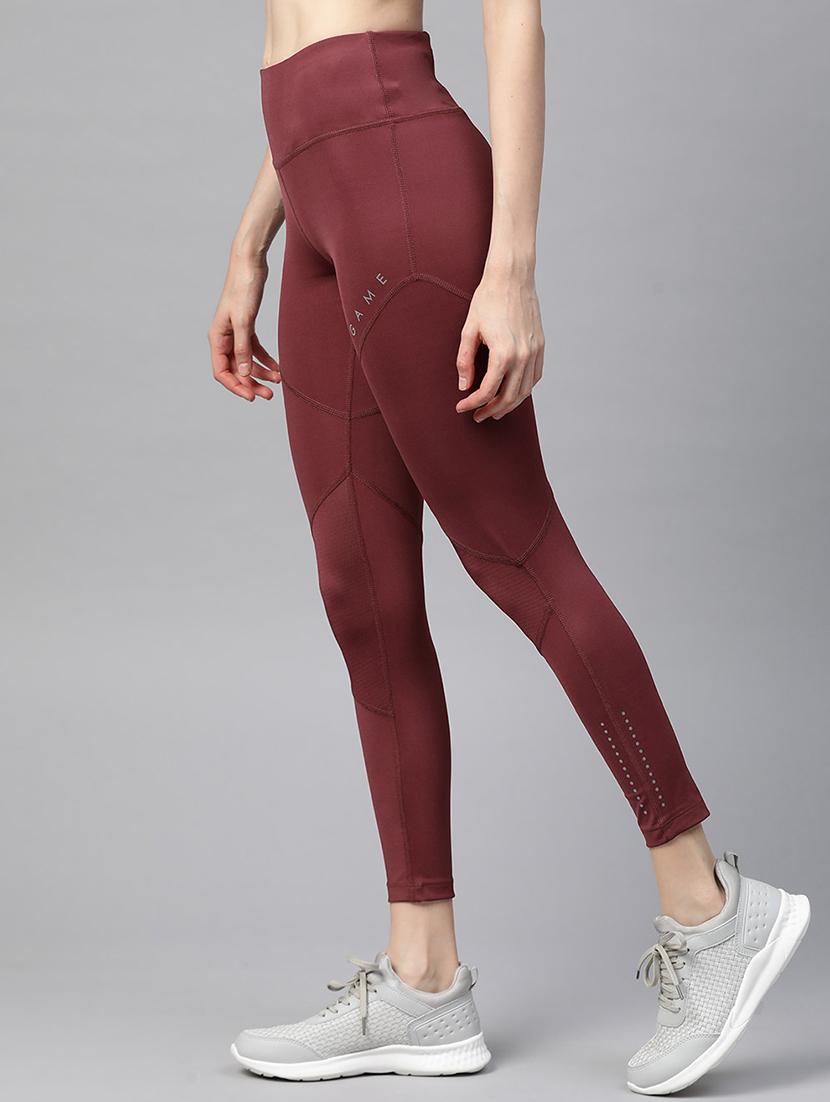 high rise solid leggings - 17750625 - Standard Image - 1