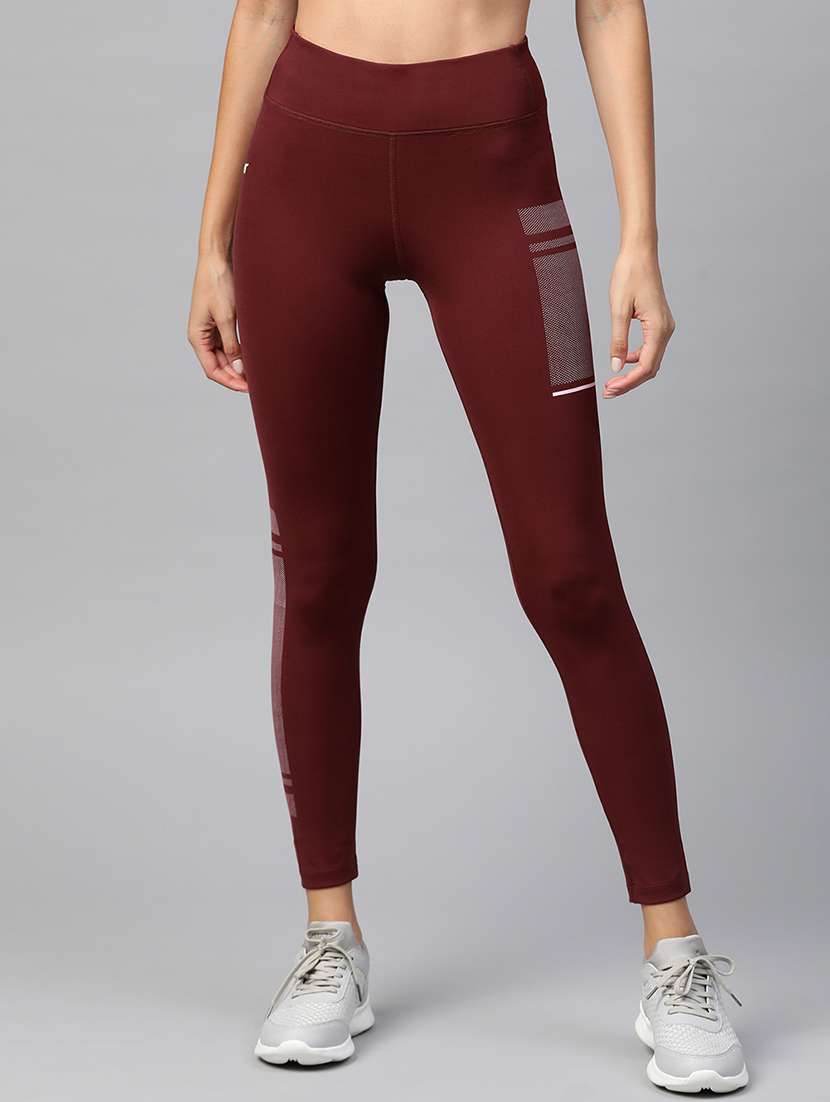 high rise color block leggings - 17750630 - Zoom Image - 0