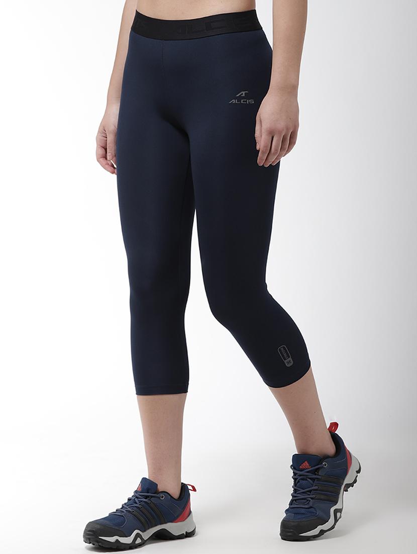 navy blue polyester leggings - 17750657 - Standard Image - 1