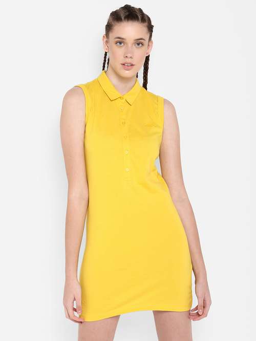 polo neck solid t-shirt dress  - 17750685 -  Standard Image - 0