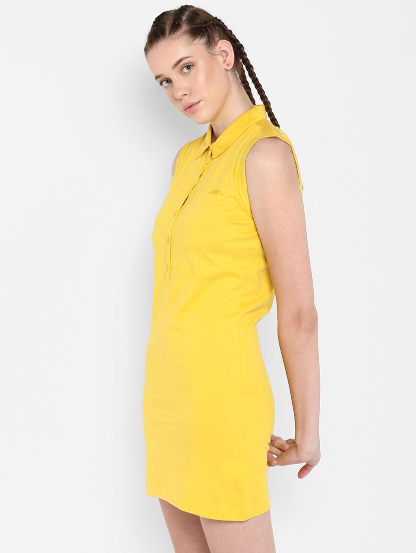 polo neck solid t-shirt dress  - 17750685 -  Standard Image - 1