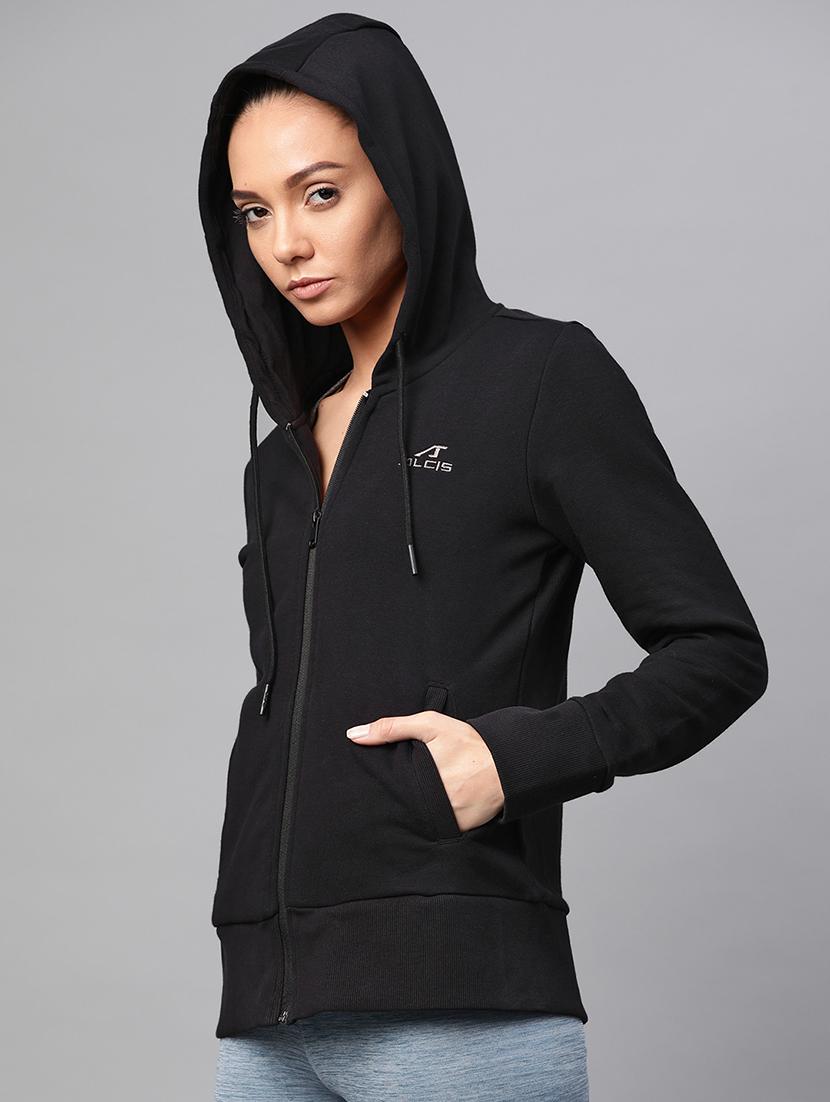 black cotton sweatshirt - 17750703 - Standard Image - 1