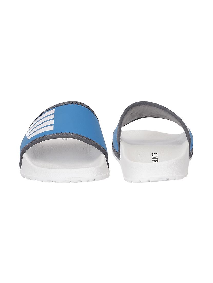 blue slip on flip flops - 17750765 -  Standard Image - 4