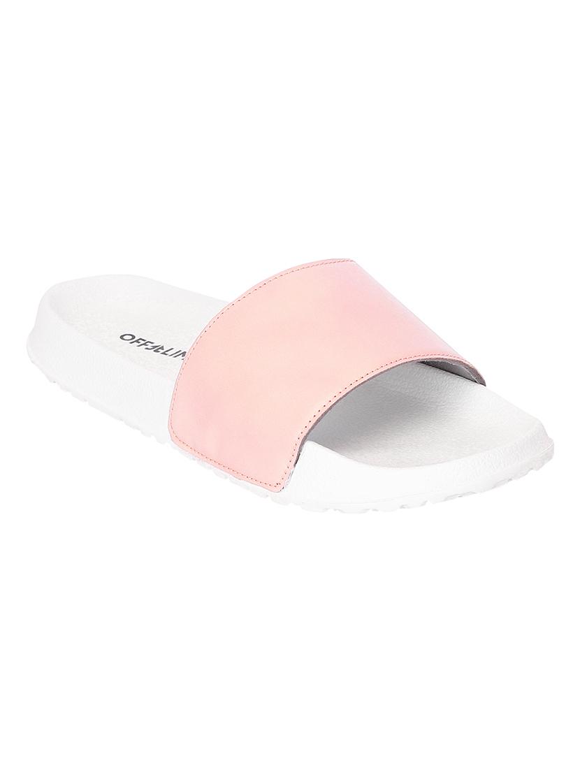 pink slip on flip flops - 17750768 - Standard Image - 1