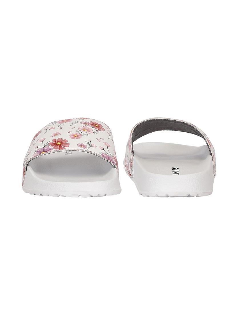 white slip on flip flops - 17750779 - Standard Image - 4