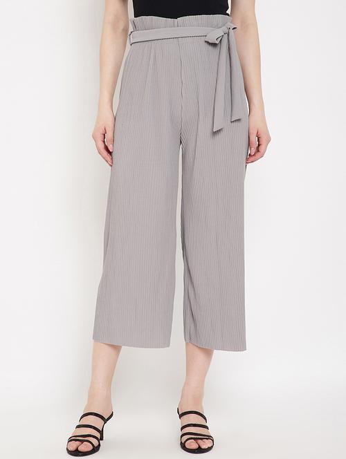 tie front relaxed fit palazzo  - 17750797 -  Standard Image - 0
