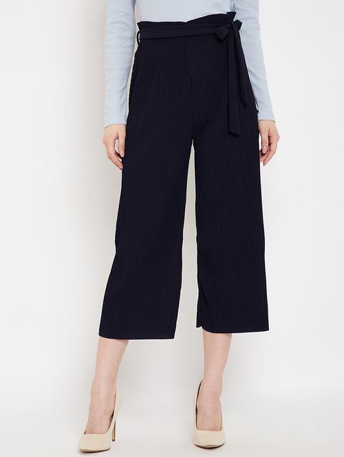 high rise relaxed fit palazzo - 17750802 - Standard Image - 0