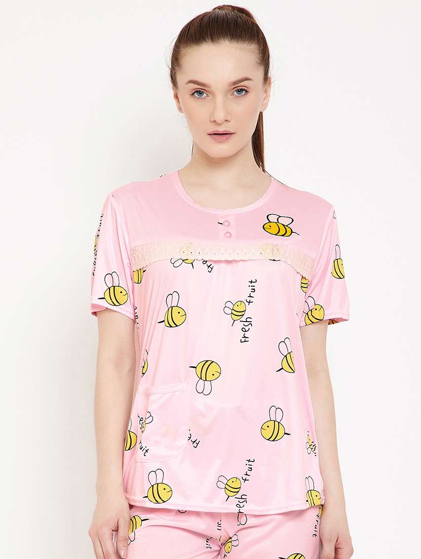 round neck printed tee 