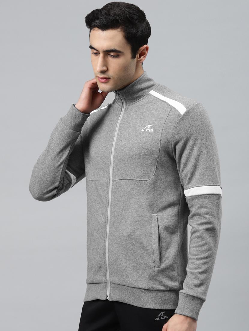 grey taped casual jacket - 17750868 -  Standard Image - 1