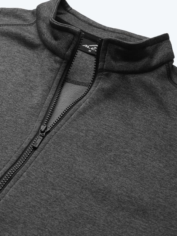 grey solid casual jacket - 17750869 - Standard Image - 4