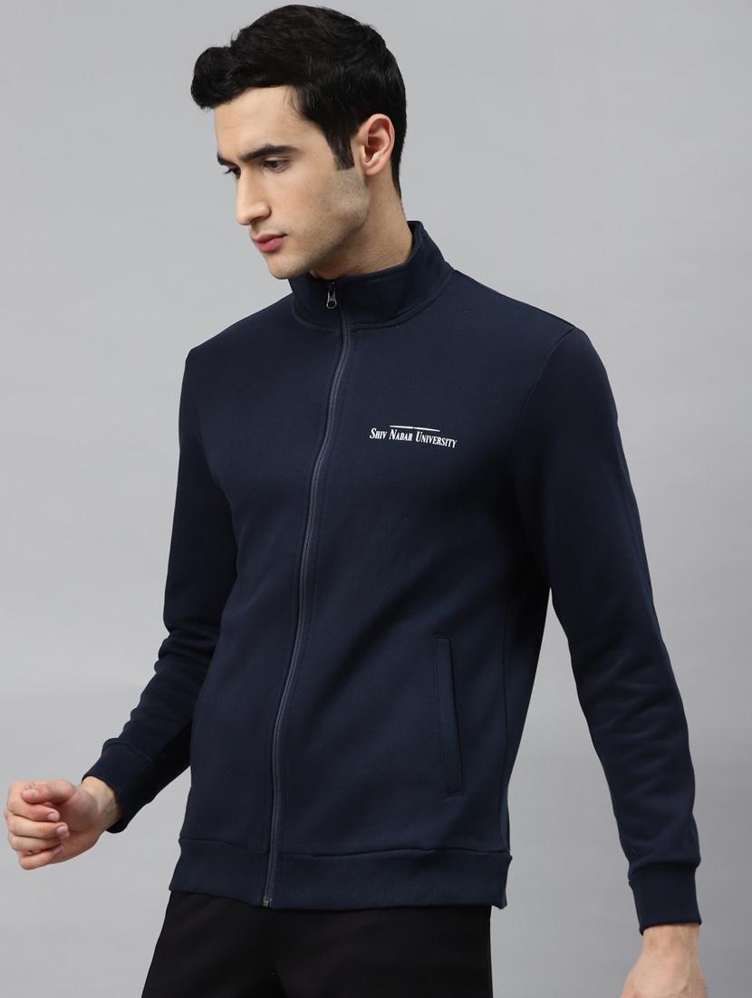 navy blue solid sweatshirt - 17750874 -  Standard Image - 1