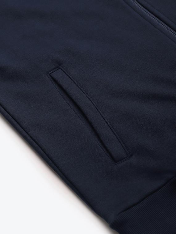 navy blue solid sweatshirt - 17750874 - Standard Image - 4