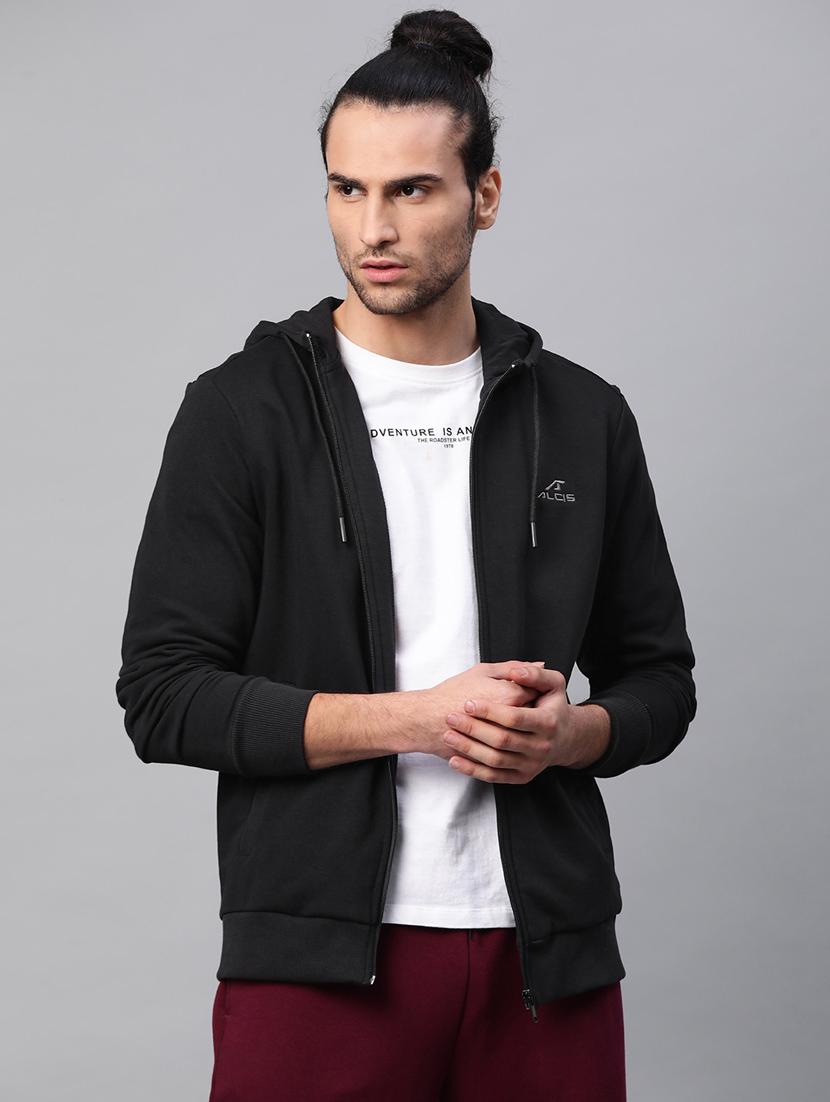 black solid sweatshirt - 17750880 -  Zoom Image - 0