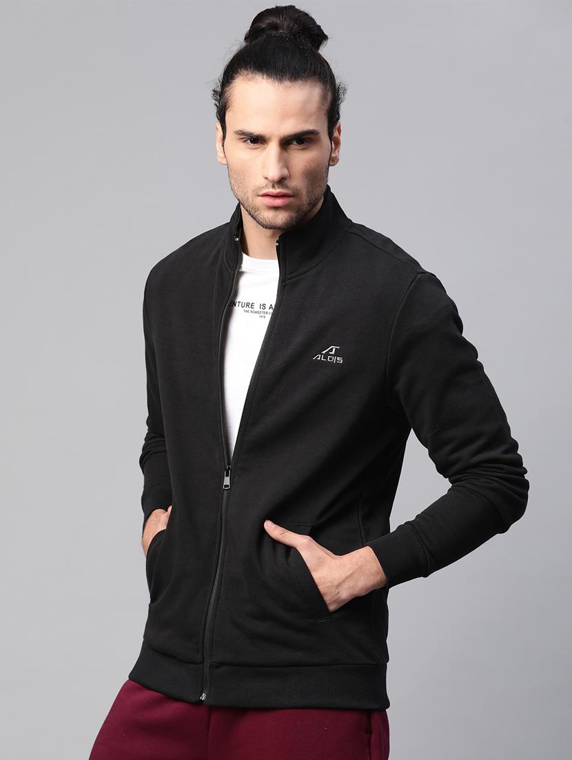 black solid sweatshirt - 17750883 - Standard Image - 1