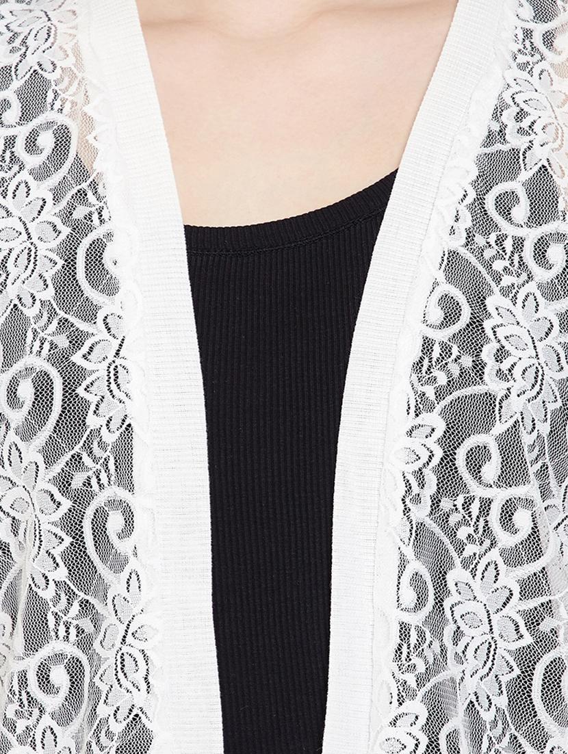 solid lace shrug - 17750899 - Standard Image - 4