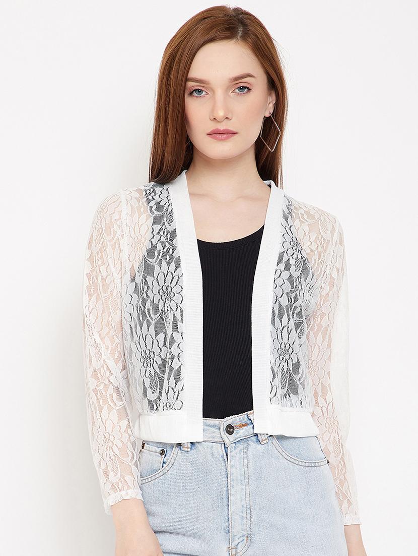 solid lace shrug - 17750901 - Zoom Image - 0