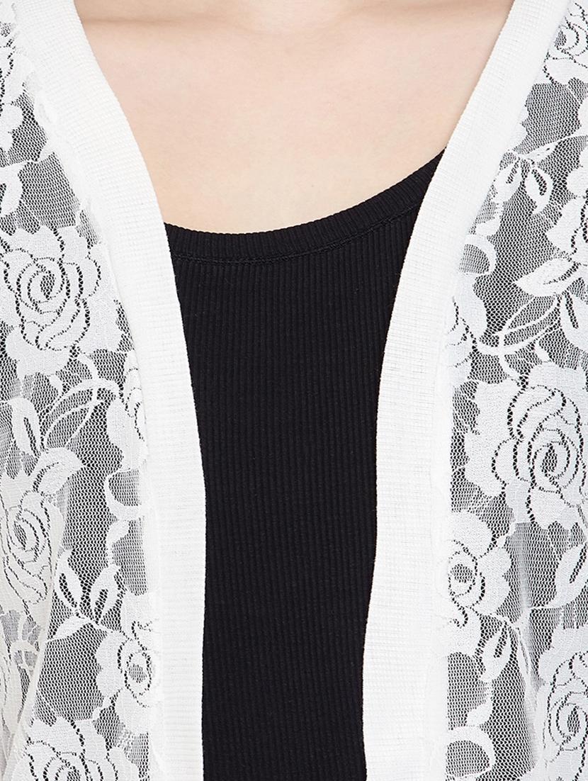 solid lace shrug - 17750905 - Standard Image - 4