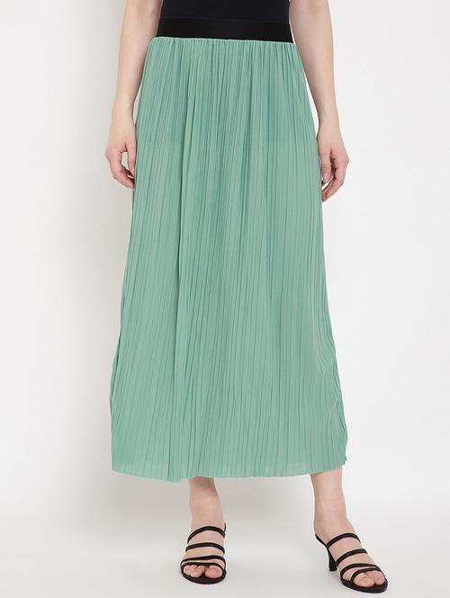 high rise accordion pleated skirt - 17750922 - Standard Image - 0