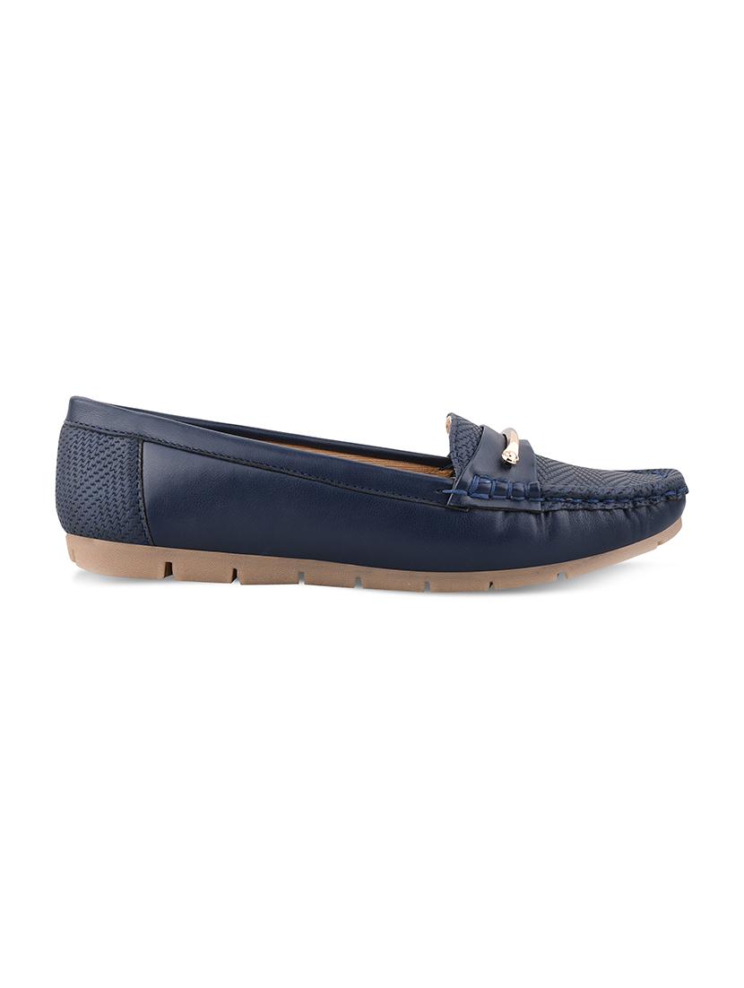 blue synthetic slip on casual shoes - 17750956 - Standard Image - 1