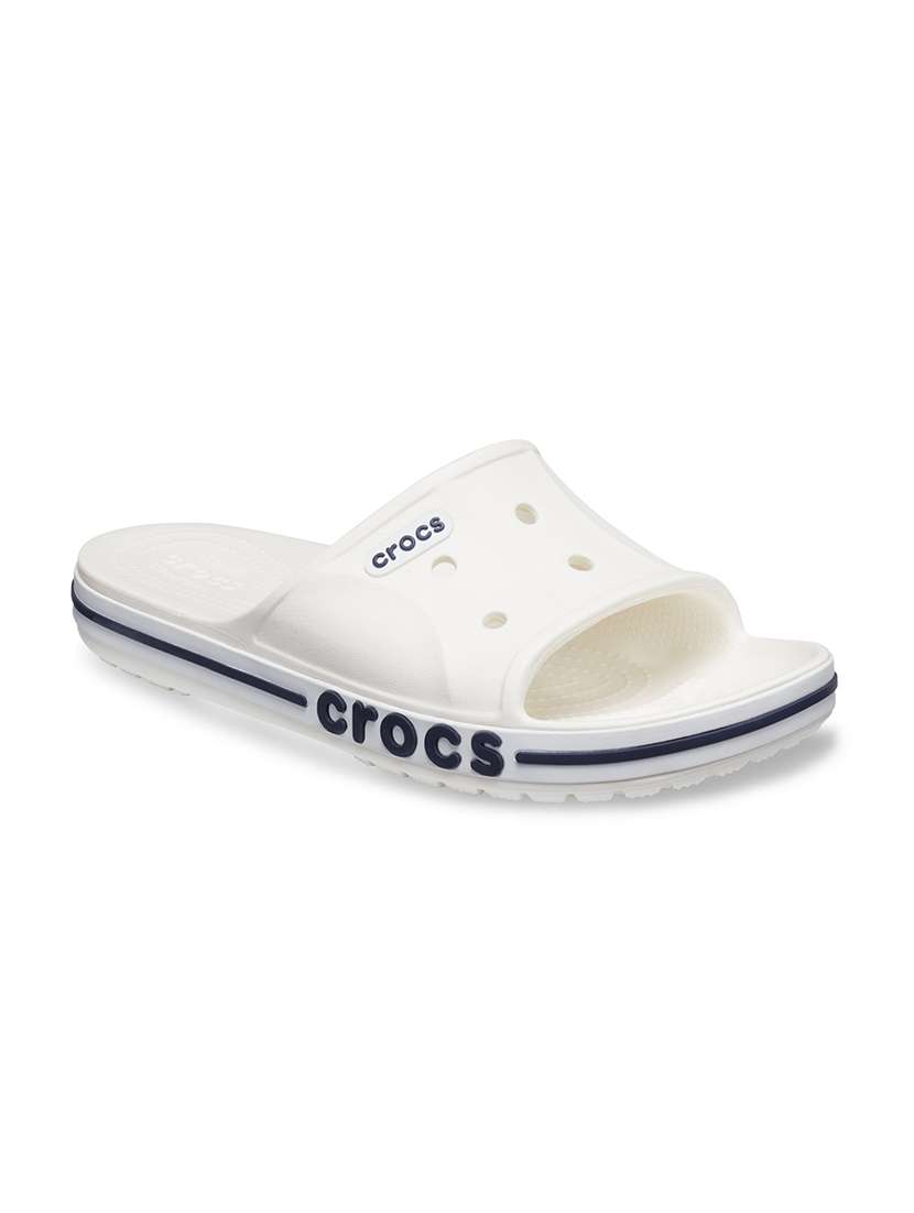 white croslite slip on flip flops