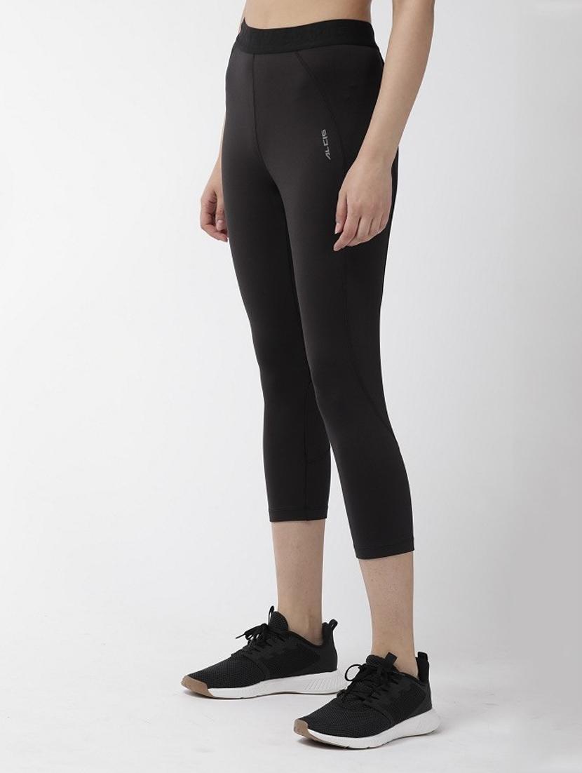 black polyester sports capris - 17751834 - Standard Image - 1